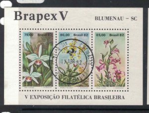 Brazil 1982 Flowers SC 1792 MOG (6gys)