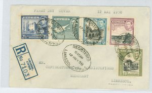 Cyprus 148/149-52 1938 Royalty/King George VI; pencil notations on back