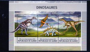 GUINEA 2013 DINOSAURS MINT VF NH O.G M/S (45GU )