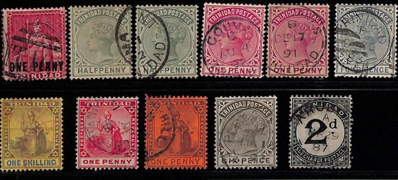 ZA0042h - TRINIDAD  - STAMPS - SMALL LOT of USED stamps