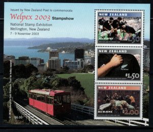 New Zealand 2003 Welpex Stamp Show MS - MNH