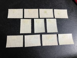 Straits Settlements - Selangor Scott 102-112 Mint