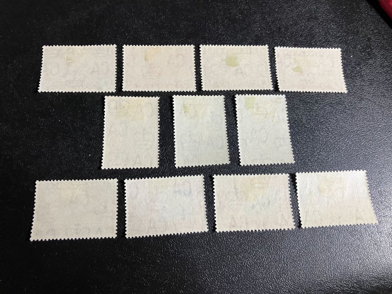 Straits Settlements - Selangor Scott 102-112 Mint