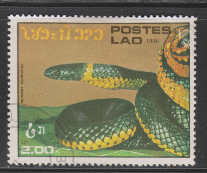 Laos 725 Snakes 1986