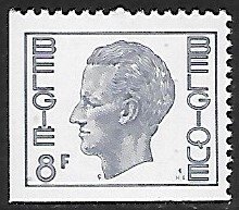 Belgium # 788 - King Baudouin 8Fr (imperf. U&L) - MNH.....{GBl45}