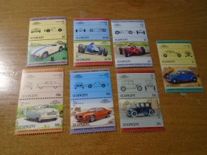 Automobiles (Cars) :  Tuvalu  # 271-74  MNH