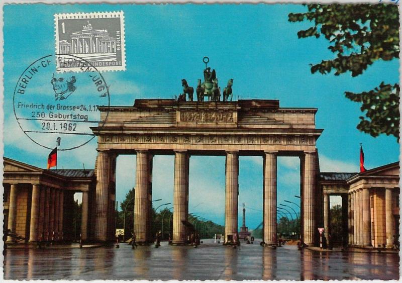 57223  -  GERMANY  Berlin  - POSTAL HISTORY: MAXIMUM CARD 1962 - ARCHITECTURE