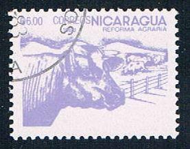 Nicaragua 1302 Used Cattle ul 1983 (N0607)+