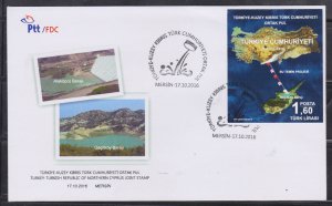 TURKEY 2016 JOINT ISSUE CYPRUS TURKEY-TRNC WATER PIPELINE PROJECT FDC