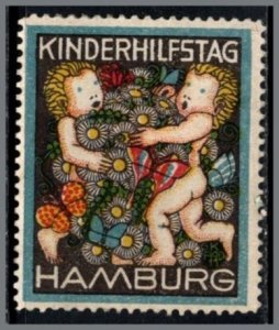 1911 Germany Poster Stamp Hamburg Children's Aid Day (Kinderhilfstag)