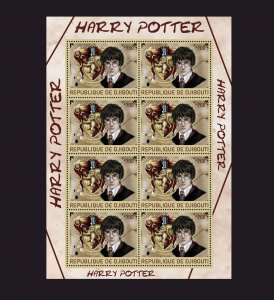 Stamps. Cinema, Harry Potter  2022 year Djibouti 1 sheet 8 stamps perforated