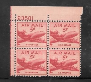 #C33 MNH Plate Block