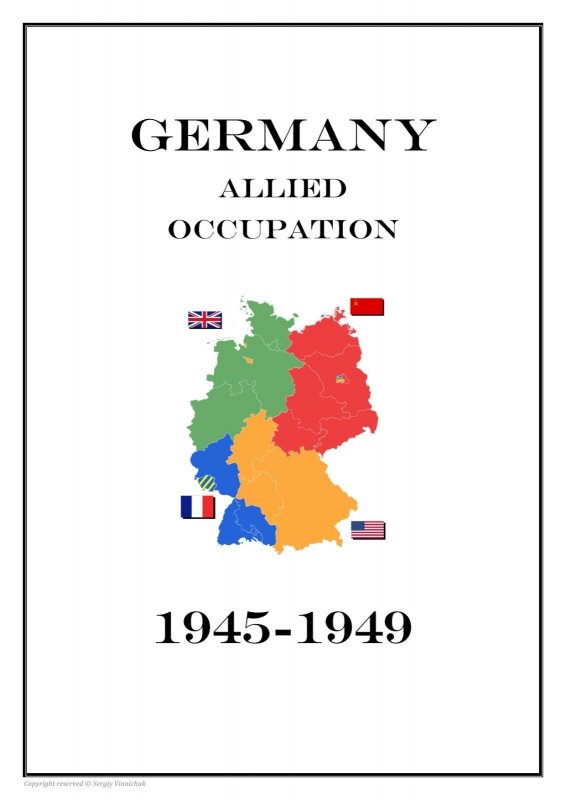 Germany Allied  Occupation 1945-1949  PDF(DIGITAL) STAMP ALBUM PAGES