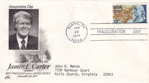 1977 1690 INAUGURATION DAY JAMES E. CARTER - PLAINS, GEORGIA