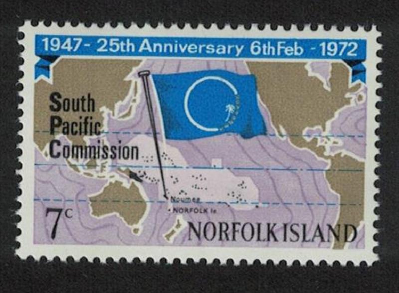 Norfolk 25th Anniversary of South Pacific Commission 1v SG#126 SC#149