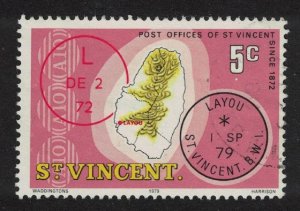 St. Vincent Post Office Layou 1979 Canc SG#586