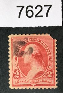 US STAMPS # 220a USED CV. $ LOT #7627