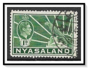 Nyasaland #55A KG VI & Leopard Used