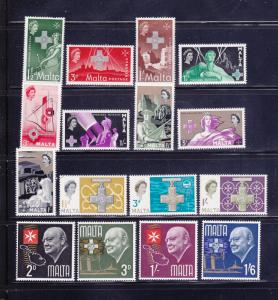 Malta 263-265, 269-274, 284-286, 344-347 Sets MH Various