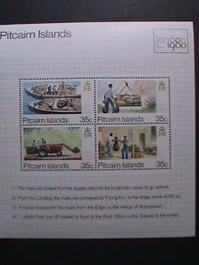 PITCAIRN ISLANDS-1980 SC# 192- LONDON'80 INTERNATIONAL STAMP SHOW MNH S/S VF