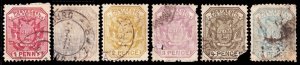 Transvaal Scott 149, 153, 155-158 (1894-95) Used P-F C