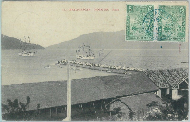 81179 - MADAGASCAR - POSTAL HISTORY: POSTCARD from NOSSI BE postmarked ANANALAVA