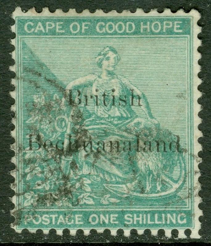 EDW1949SELL : BECHUANALAND 1886 Scott #9 VF Used. Fresh & Choice stamp. Cat $190 