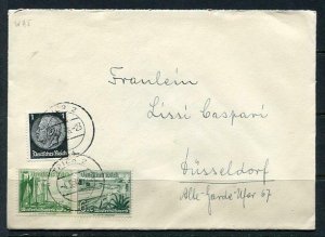 Germany 1938 Cover to Dusseldorf Combination Mi 512/653-4 g1582s