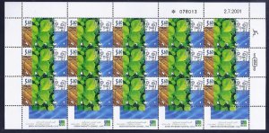 ISRAEL STAMPS 2001 KKL JNF 100 YEARS CENTENARY SHEETS MNH