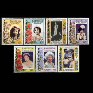 BARBUDA 1985 - Scott# 724-35 Queen Birthday Set of 7 NH