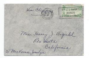 Scott# C21 Nov. 18, 1938 Honolulu Hawaii Via China Clipper