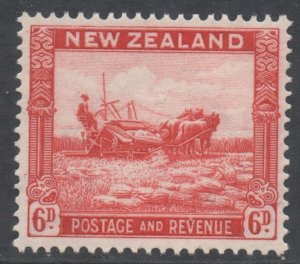 New Zealand Scott 193 - SG564, 1935 Pictorial 6d MH*