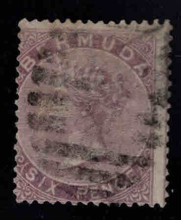 BERMUDA Scott 5 used  Victoria CC wmk