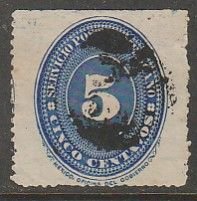 MEXICO 216, 5c LARGE NUMERAL, USED. F-VF (870)