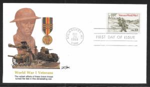 United States 2154 WWI Veterans Unaddressed Fleetwood FDC (z1)