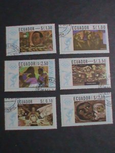 ECUADOR STAMP-1968-SUMMER OLYMPIC GAMES-MEXICO CTO SET VERY FINE