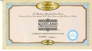 2003 Benham Scotland Cover with Gibraltar 1 Crown Coin 