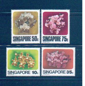 Singapore 1979 Sc 319-22 Orchids MNH