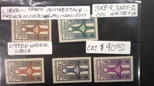 Libya French Occupation 1949 Scott# 3N1-3N8+3NC1 3NC2 complete set of 10 XF MNH