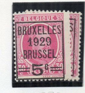 Belgium 1929 Early Issue Fine Mint Hinged 5c. Optd Surcharged NW-141941