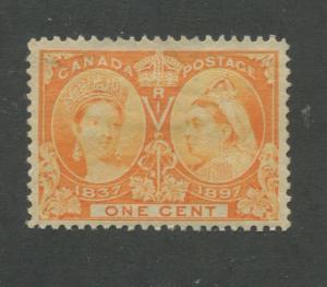 Queen Victoria 1897 Canada 1c Postage Orange Stamp #51 Scott Value $30