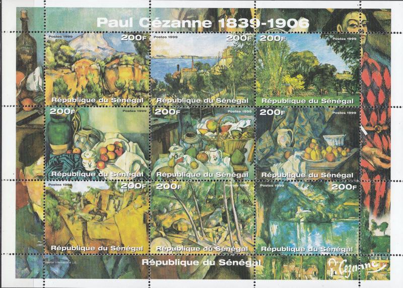 Senegal - 1999 Paintings of P. Cezanne Sc# 1414 - MNH (782N)