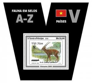 St Thomas - 2020 Stamps on Stamps WWF - Stamp Souvenir Sheet - ST200607b6