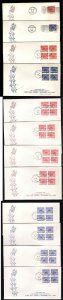 Canada-covers #11888 - 3c,5c 1964 Christmas stamps with Winnipeg tagging on 12 c