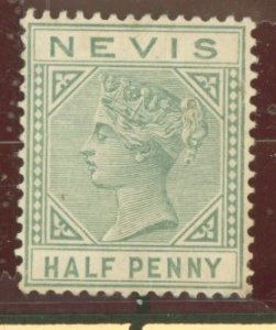 Nevis #21 Unused Single (Queen)