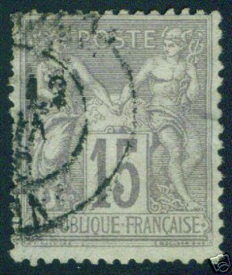 FRANCE Scott 69 Used  type 1 few short perfsl CV >16$