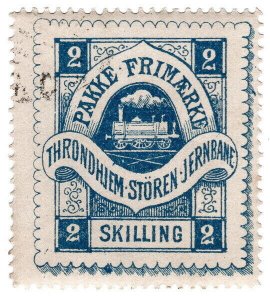 (I.B) Norway Railway : Throndhiem-Storen Jernbane Parcels 2sk