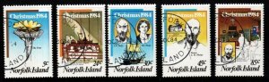 NORFOLK ISLAND SG347/51 1984 CHRISTMAS FINE USED 