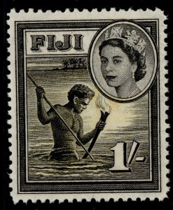 FIJI QEII SG289, 1s black & yellow, NH MINT.