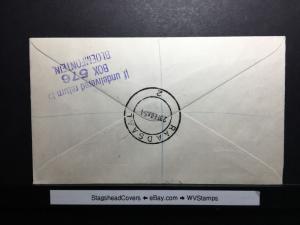 South Africa FDC 23 Feb 1954 Bloemfontein Convention Centenary Registered